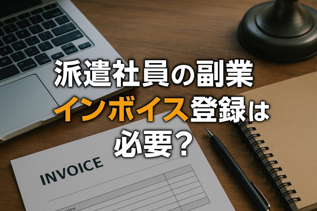 派遣社員の副業「インボイス登録」は必要?