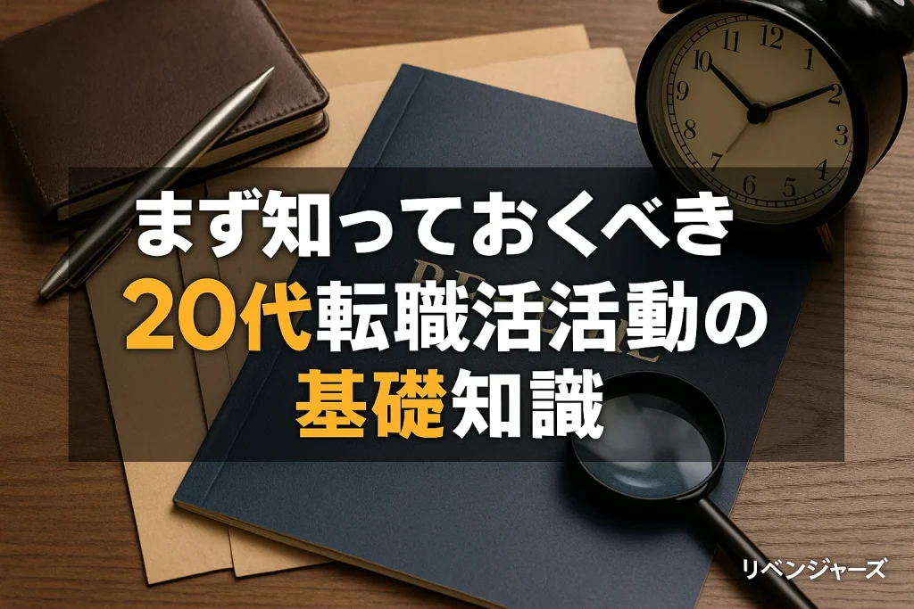 まず知っておくべき20代転職活動の基礎知識