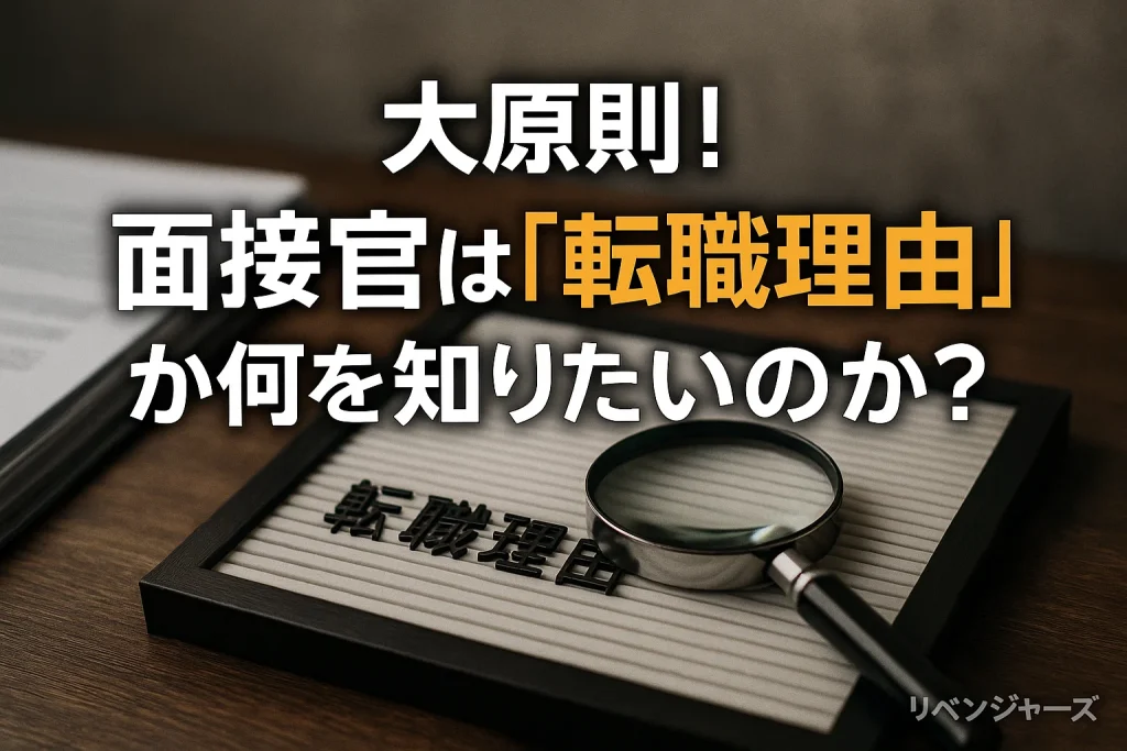 大原則!面接官は「転職理由」から何を知りたいのか?