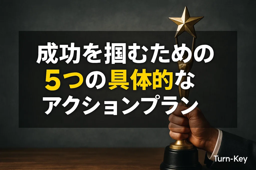 不安を乗り越え、成功を掴むための5つの具体的なアクションプラン