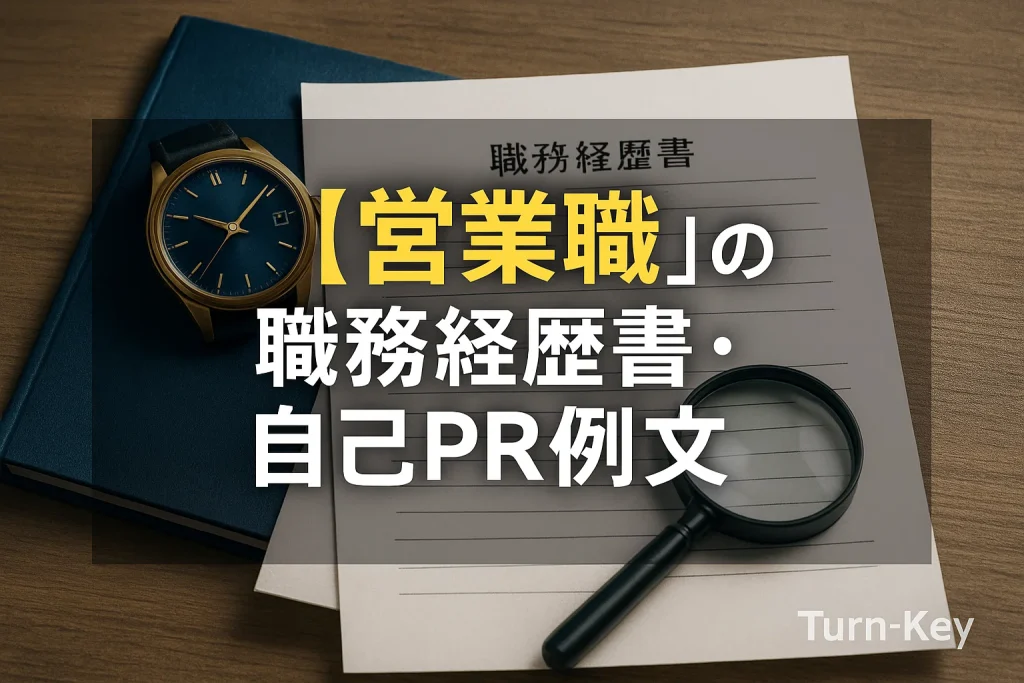 【営業職】の職務経歴書・自己PR例文