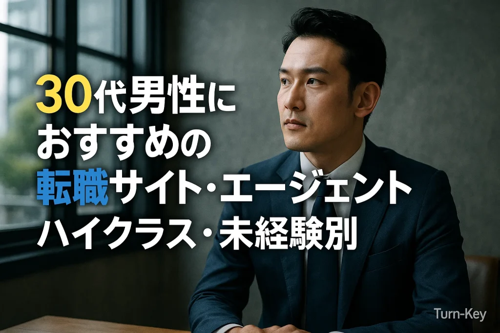 30代男性におすすめの転職サイト・エージェント｜ハイクラス・未経験別
