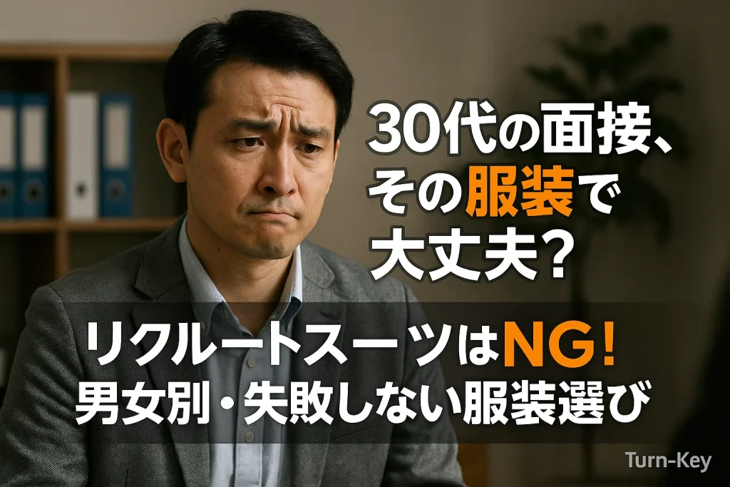 30代の面接、その服装で大丈夫？リクルートスーツはNG！男女別・失敗しない服装選び