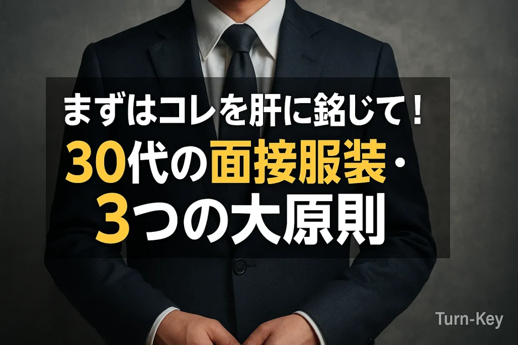 まずはコレを肝に銘じて！30代の面接服装・3つの大原則