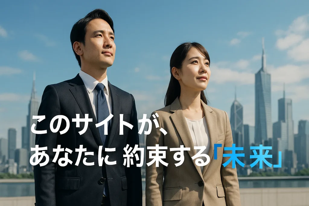 このサイトが、あなたに約束する「未来