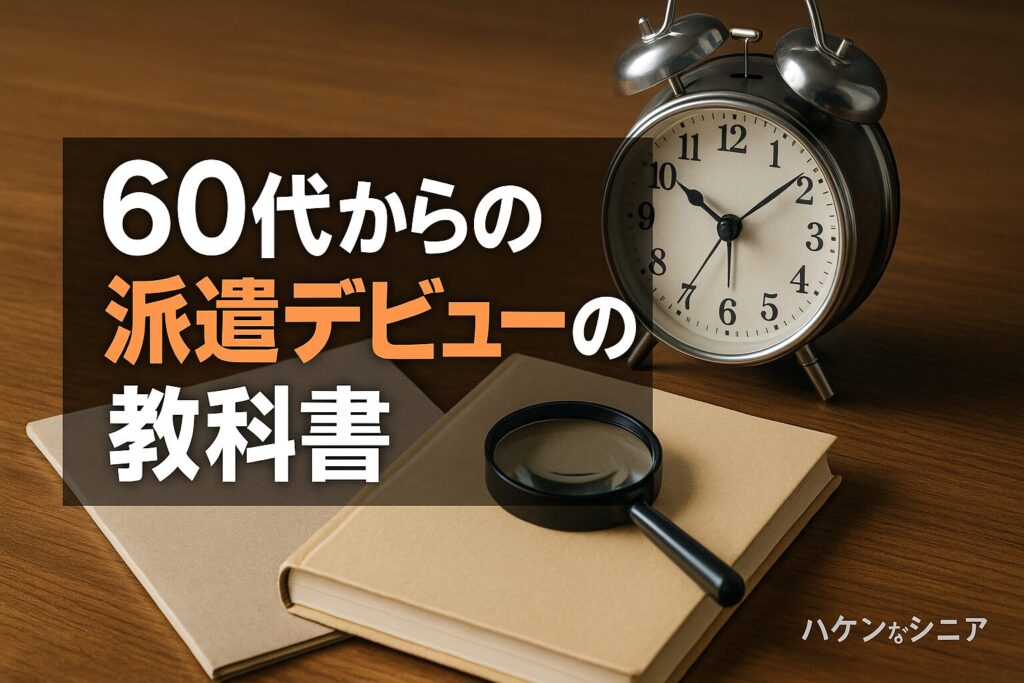 60代からのシニア派遣デビューの教科書