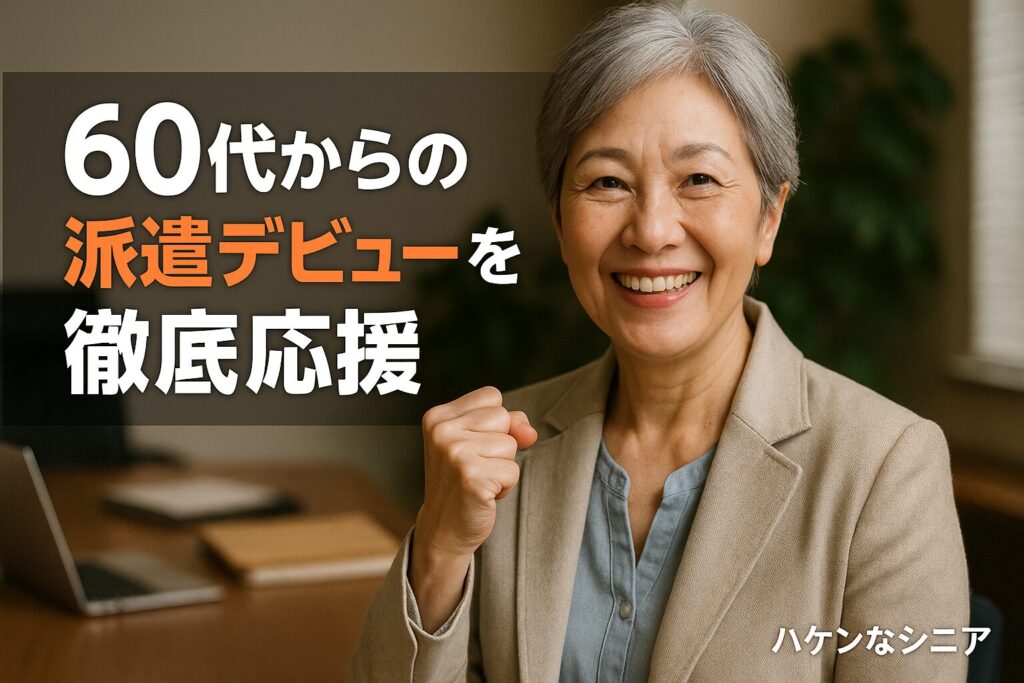 60代からの派遣デビューを徹底応援