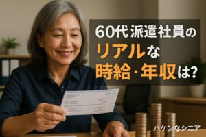 60代派遣社員のリアルな時給・年収は？