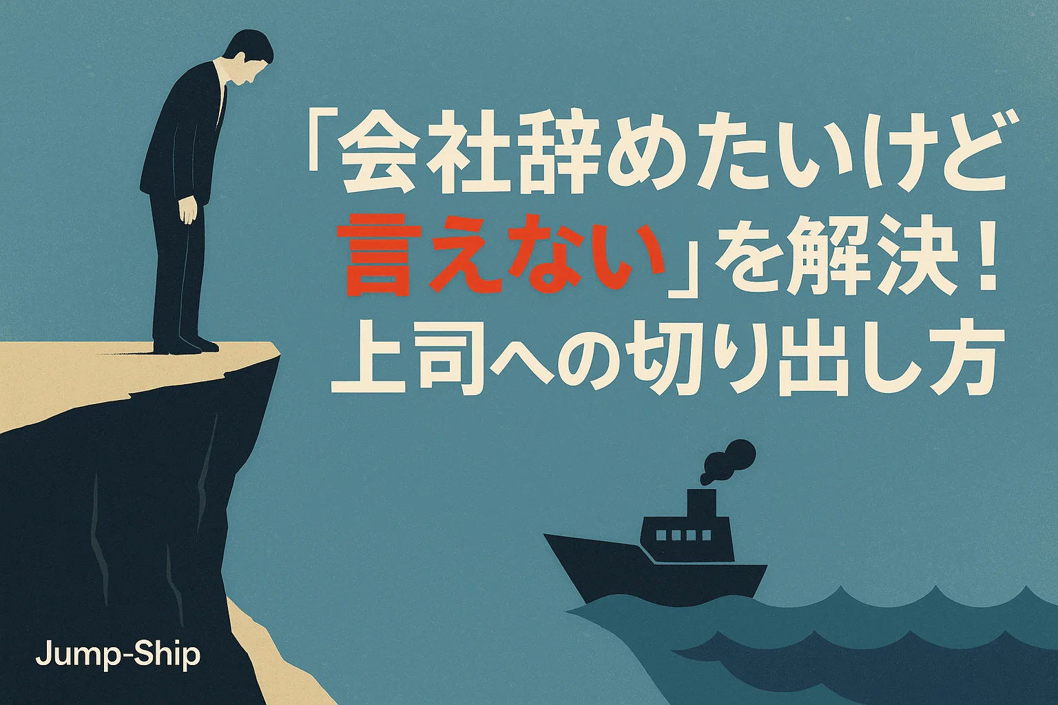 「会社辞めたいけど言えない」を解決!上司への切り出し方