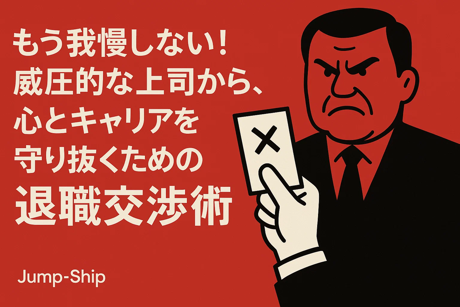 もう我慢しない!威圧的な上司から、心とキャリアを守り抜くための退職交渉術