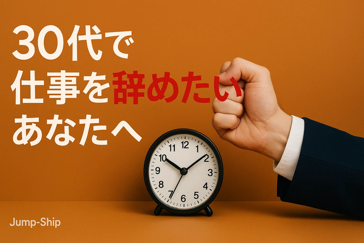 30代で仕事を辞めたいあなたへ