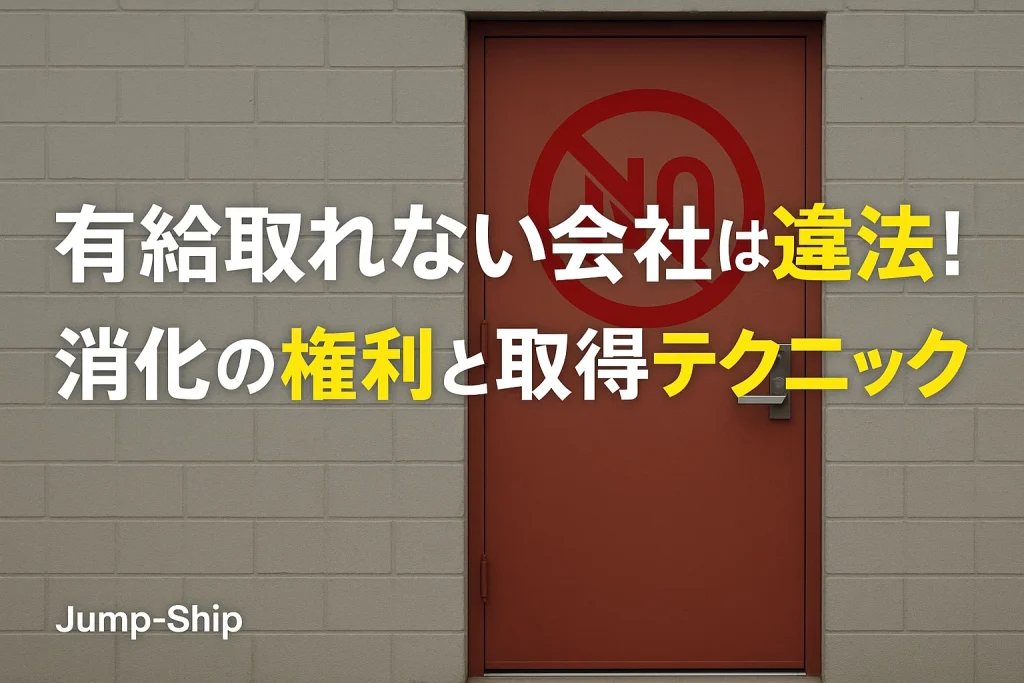有給取れない会社は違法!?消化の権利と取得テクニック