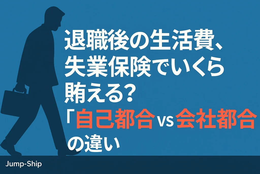 退職後の生活費、失業保険でいくら賄える?「自己都合 vs 会社都合」の違い