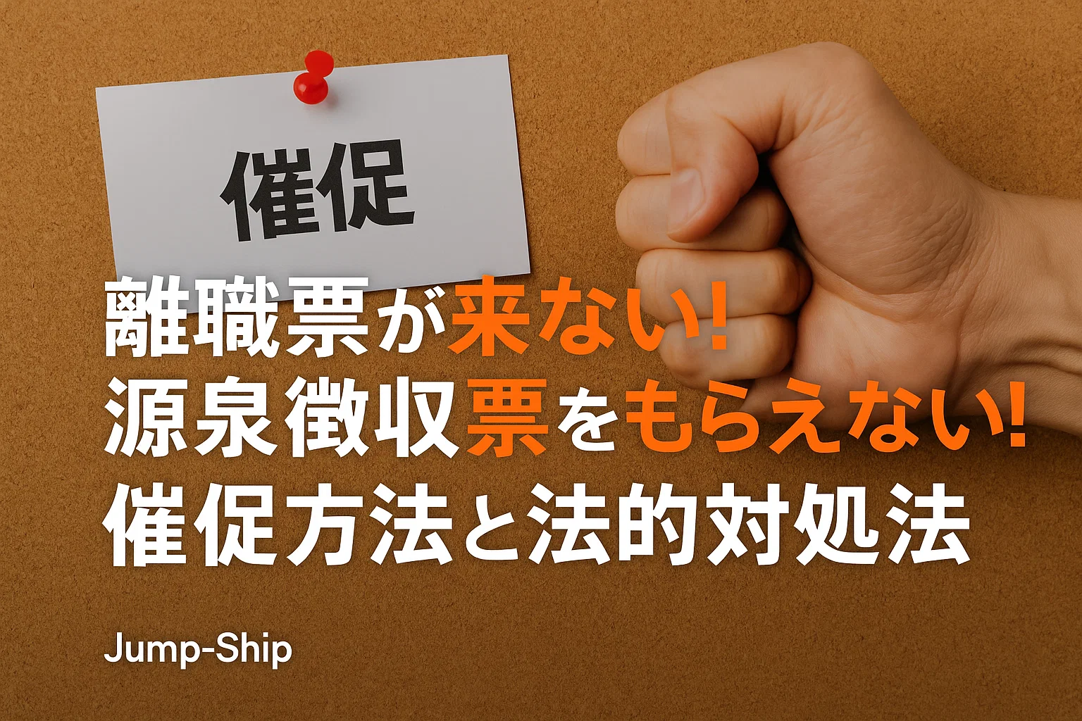 離職票が来ない!源泉徴収票をもらえない!催促方法と法的対処法
