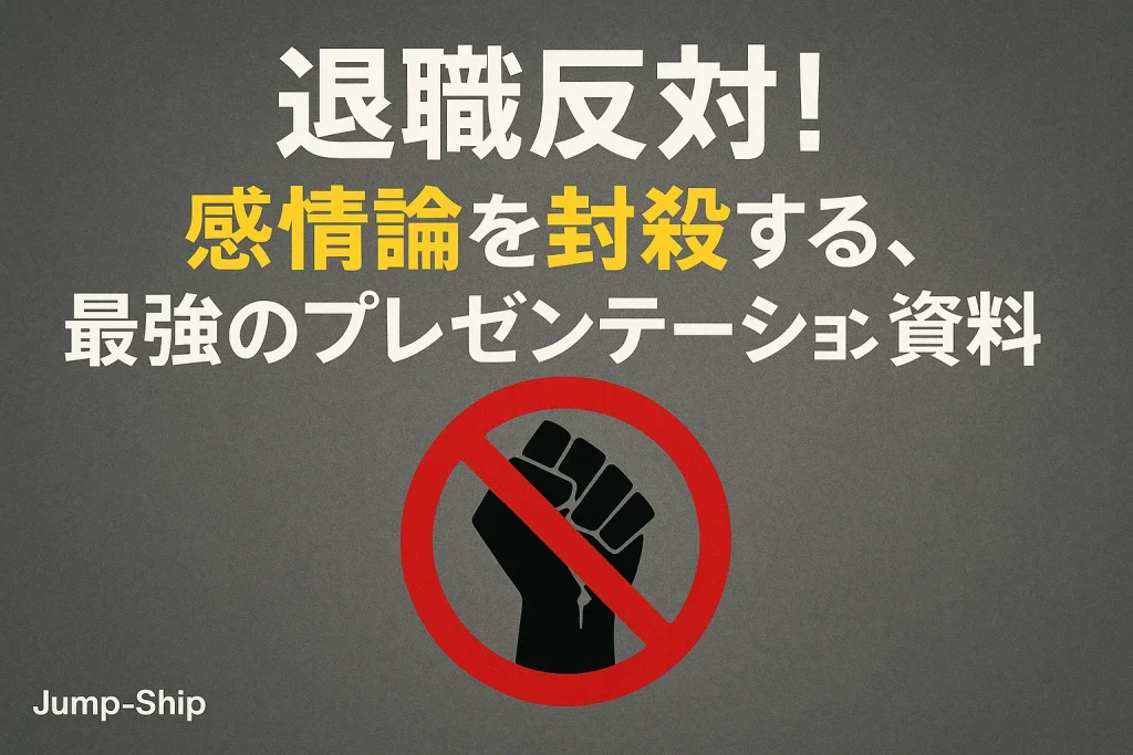 退職反対!感情論を封殺する、最強のプレゼンテーション資料
