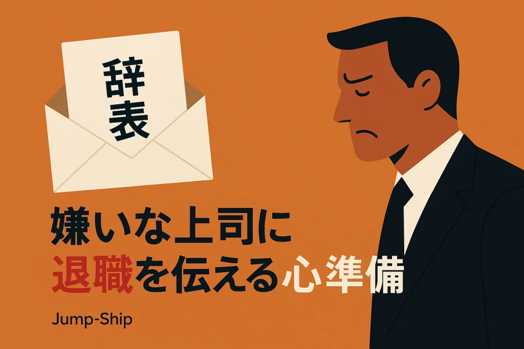 嫌いな上司に退職を伝える心準備