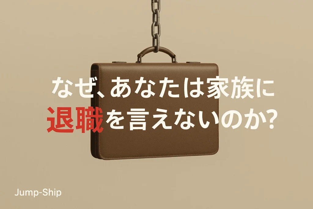 なぜ、あなたは家族に退職を言えないのか?