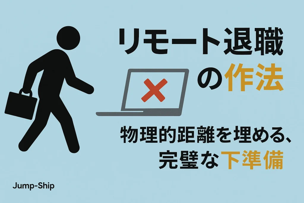 リモート退職の作法 - 物理的距離を埋める、完璧な下準備