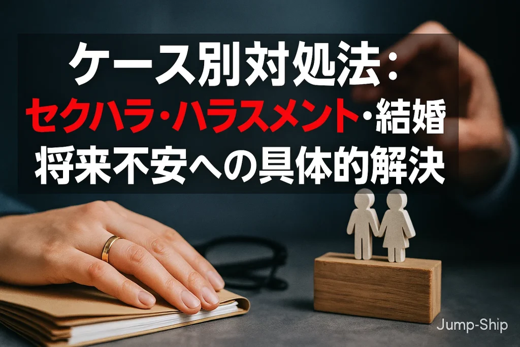 ケース別対処法：セクハラ・ハラスメント・結婚・将来不安への具体的解決策