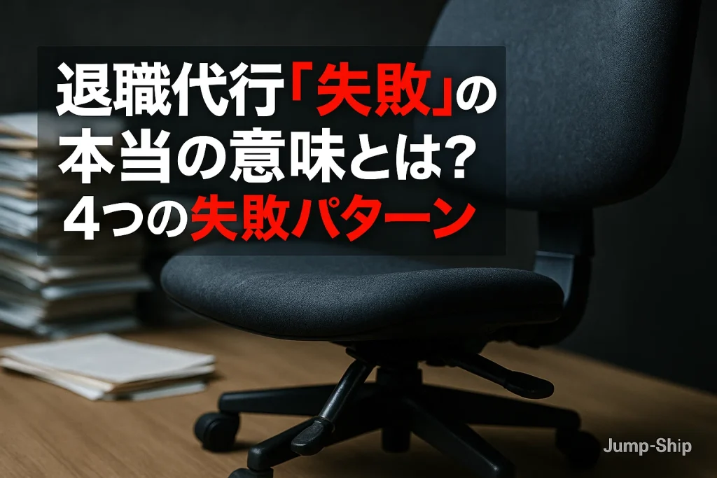 退職代行「失敗」の本当の意味とは?4つの失敗パターン