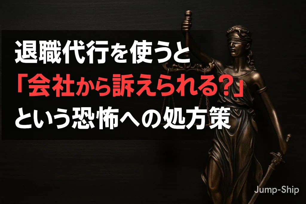 退職代行を使うと「会社から訴えられる?」という恐怖への処方箋