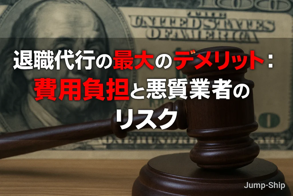 退職代行の最大のデメリット:費用負担と悪質業者のリスク
