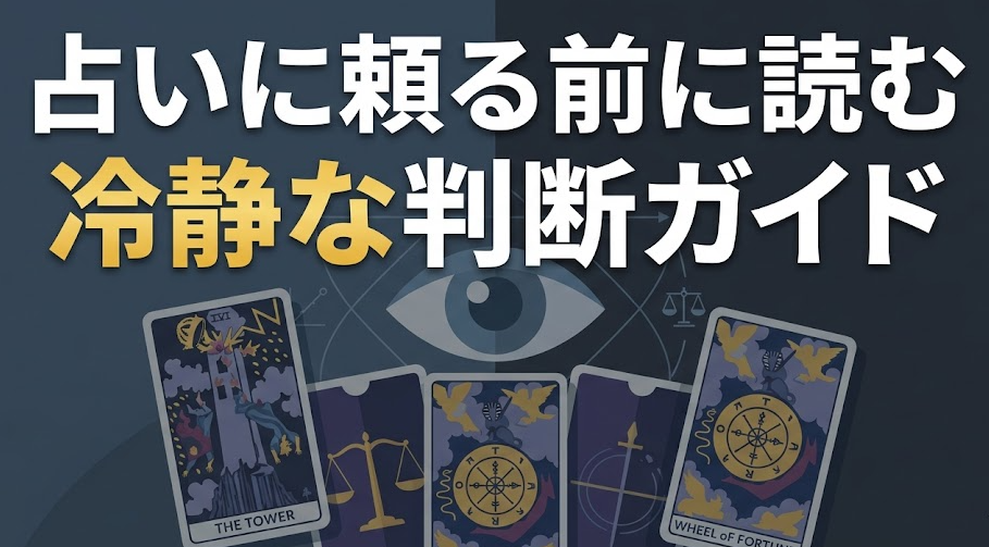 仕事辞めたい×占い・タロット｜占いに頼る前に読む冷静な判断ガイド【2026年版】