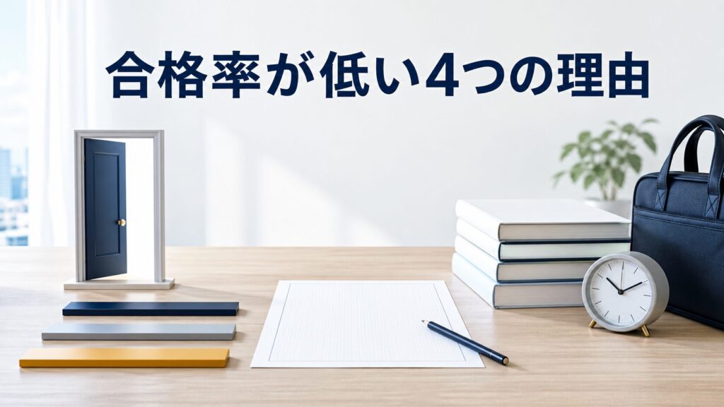 なぜ合格率が低いのか——4つの理由