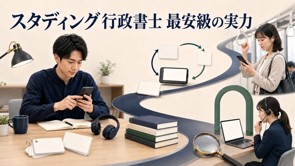 スタディング行政書士の評判は？最安級の実力と質問有料の注意点【2026年最新】
