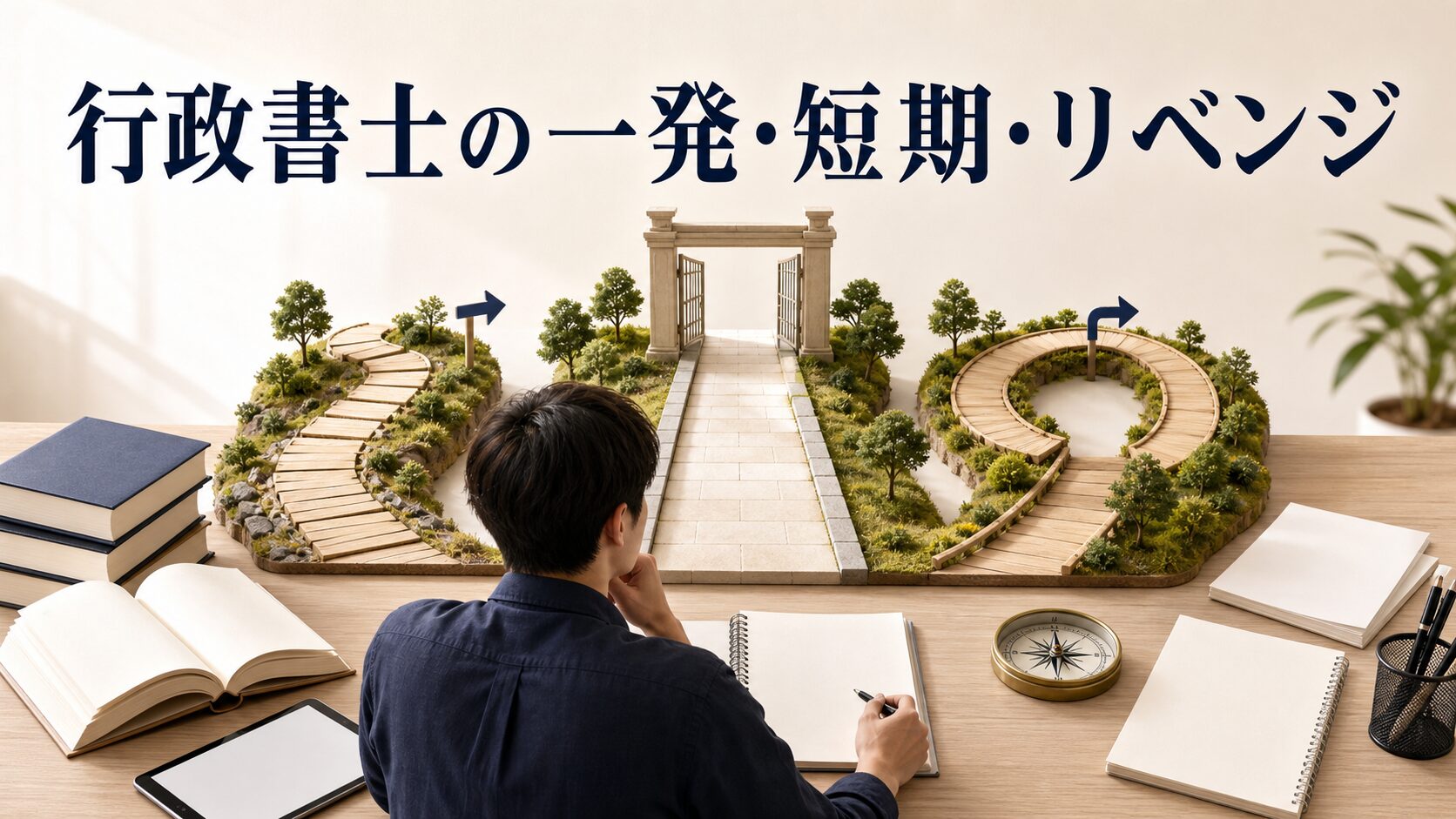 行政書士の一発合格率は約4割｜短期合格の条件とリベンジ敗因診断【2026年最新】