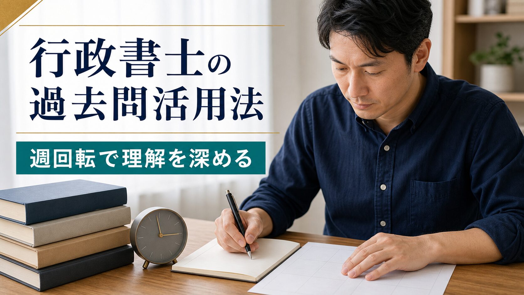 行政書士の過去問活用法｜週回転と肢別・合格道場の使い分け【2026年最新】