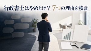行政書士はやめとけは本当？7つの理由を事実・誤解に仕分け【2026年】