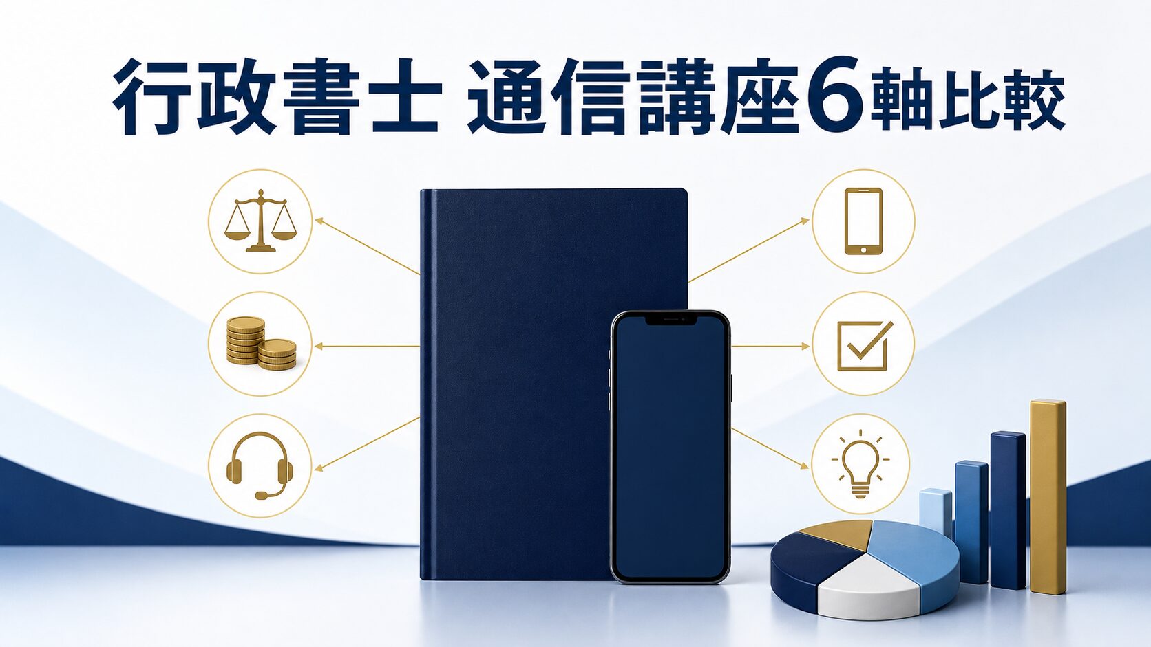 行政書士通信講座おすすめランキング【2026年・6軸比較】対象範囲つき合格率で選ぶ