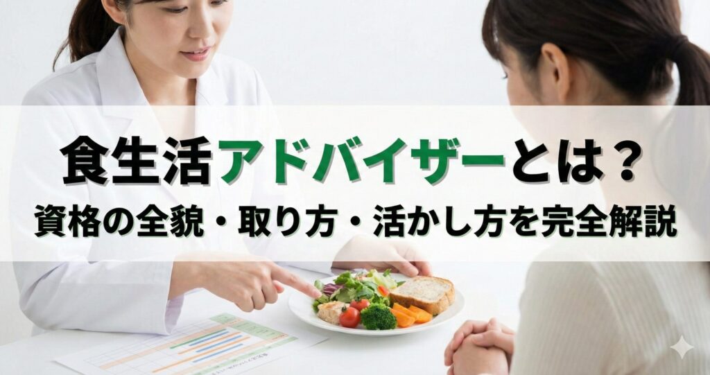 食生活アドバイザーとは？ 資格の全貌・取り方・活かし方を完全解説