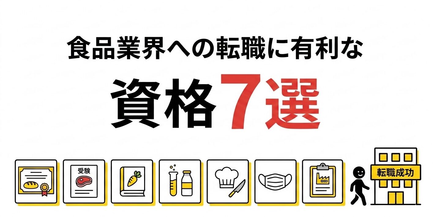 食品業界への転職に有利な資格7選【2026年最新】食生活アドバイザーが第1位の理由