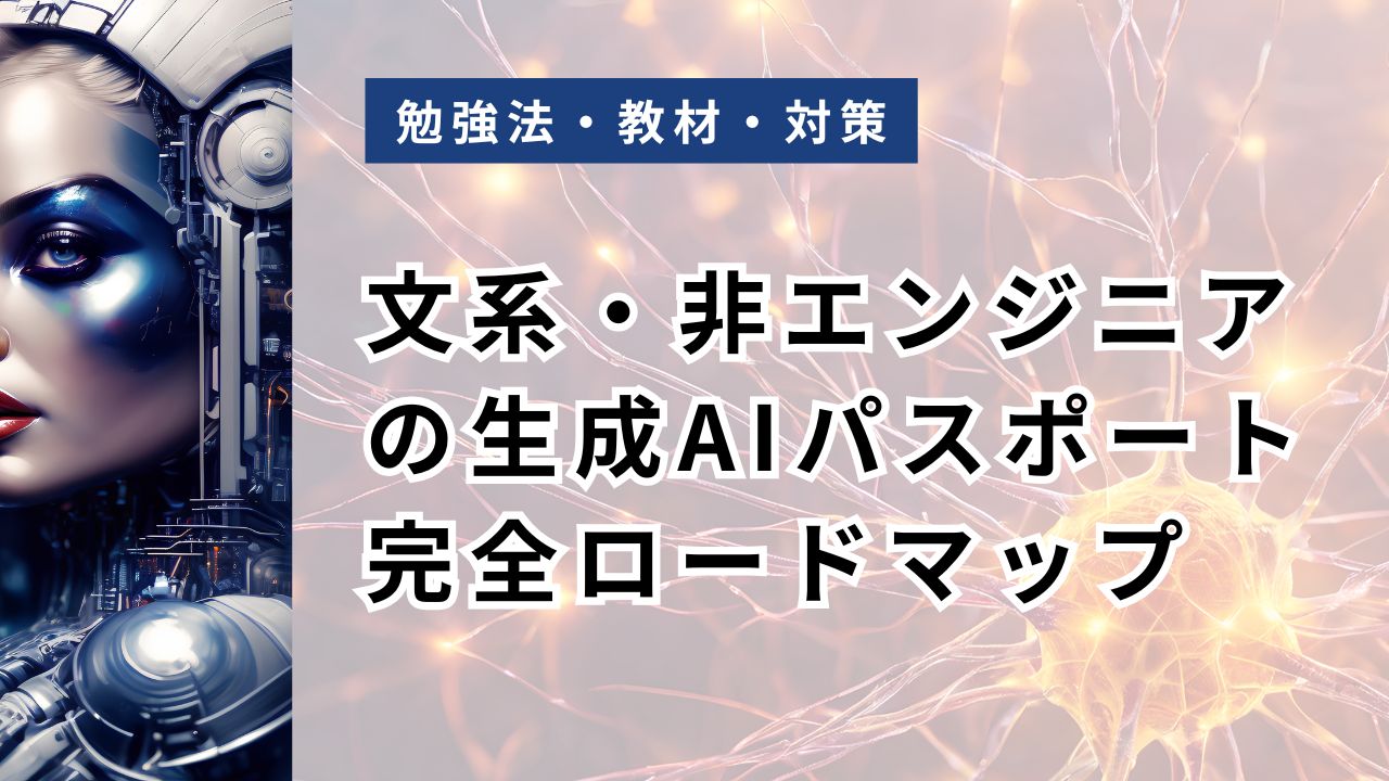 文系・非エンジニアの生成AIパスポート完全ロードマップ｜つまずき先回りで知識ゼロから合格