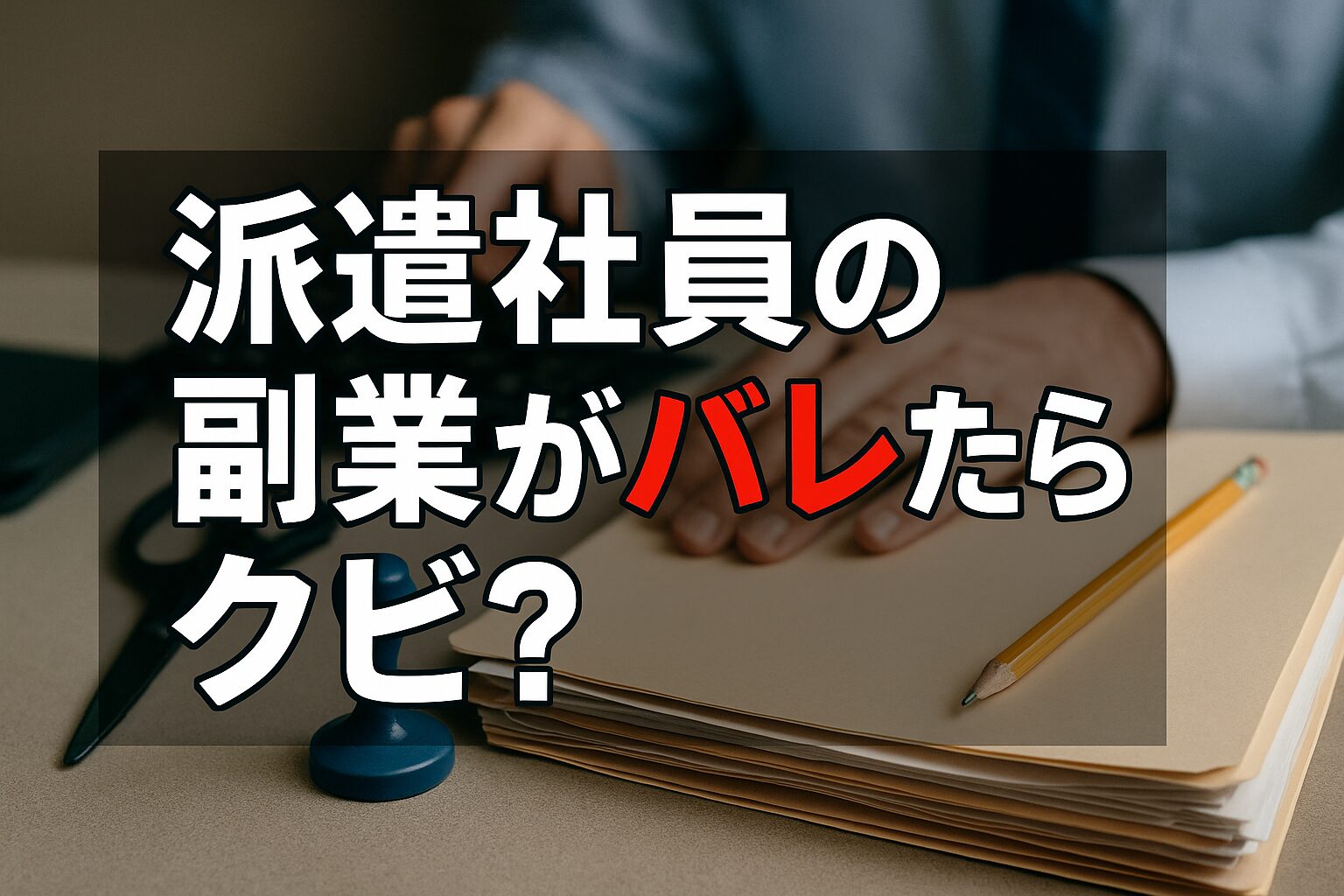 派遣社員の副業がバレたらクビ?契約解除?就業規則違反のペナルティとバレた時の対処法