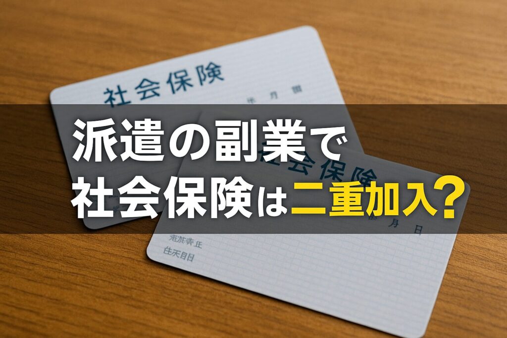 派遣の副業で社会保険は二重加入？扶養から外れる？「106万・130万の壁」と対策