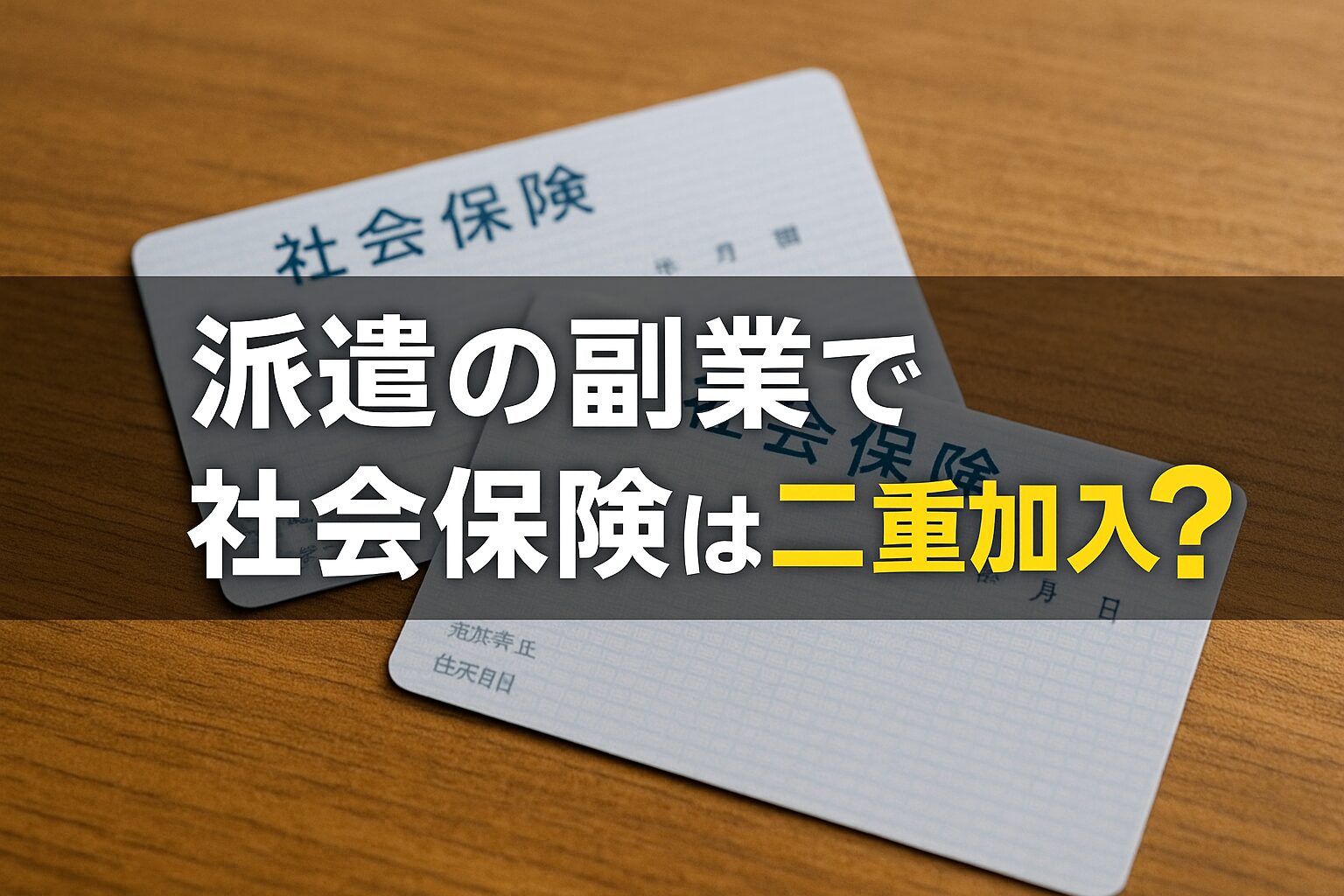 派遣の副業で社会保険は二重加入?扶養から外れる?「106万・130万の壁」と対策