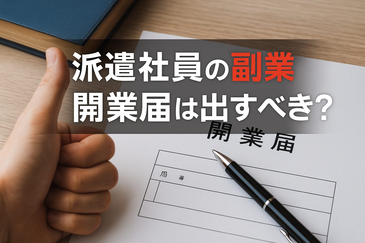 派遣社員の副業で開業届はだすべき?