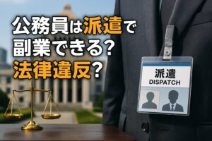 【特殊例】公務員（みなし公務員）は派遣で副業できる？法律違反？バレない方法はある？