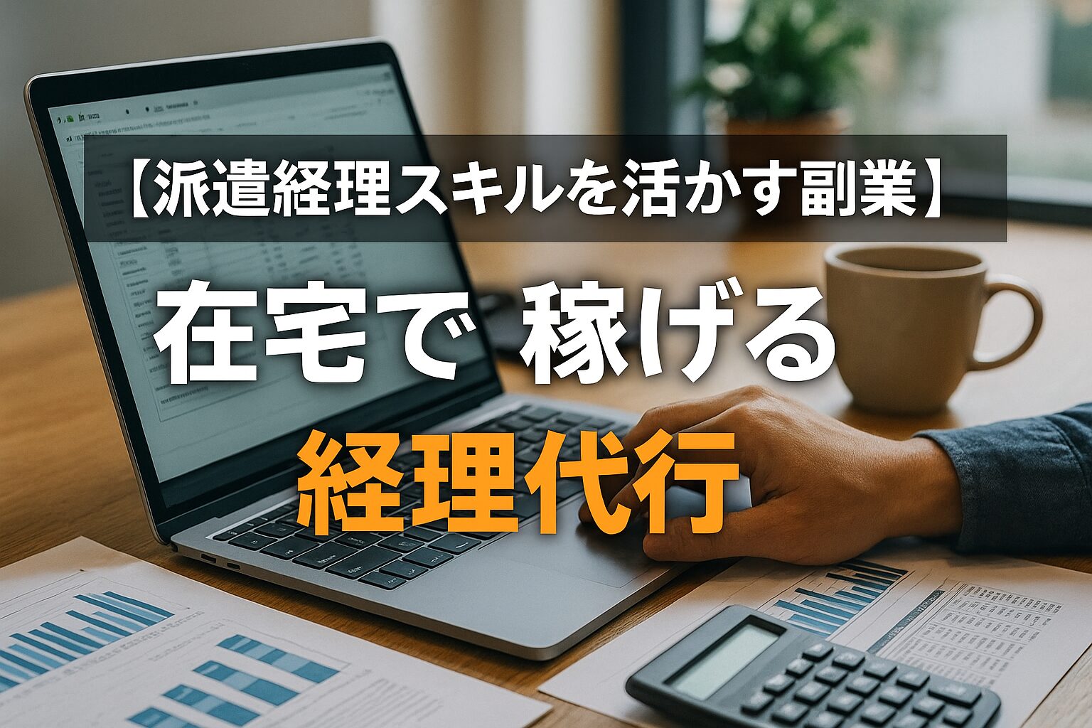 【派遣経理スキル】を活かす副業|在宅で稼げる「経理代行」の始め方とおすすめエージェント