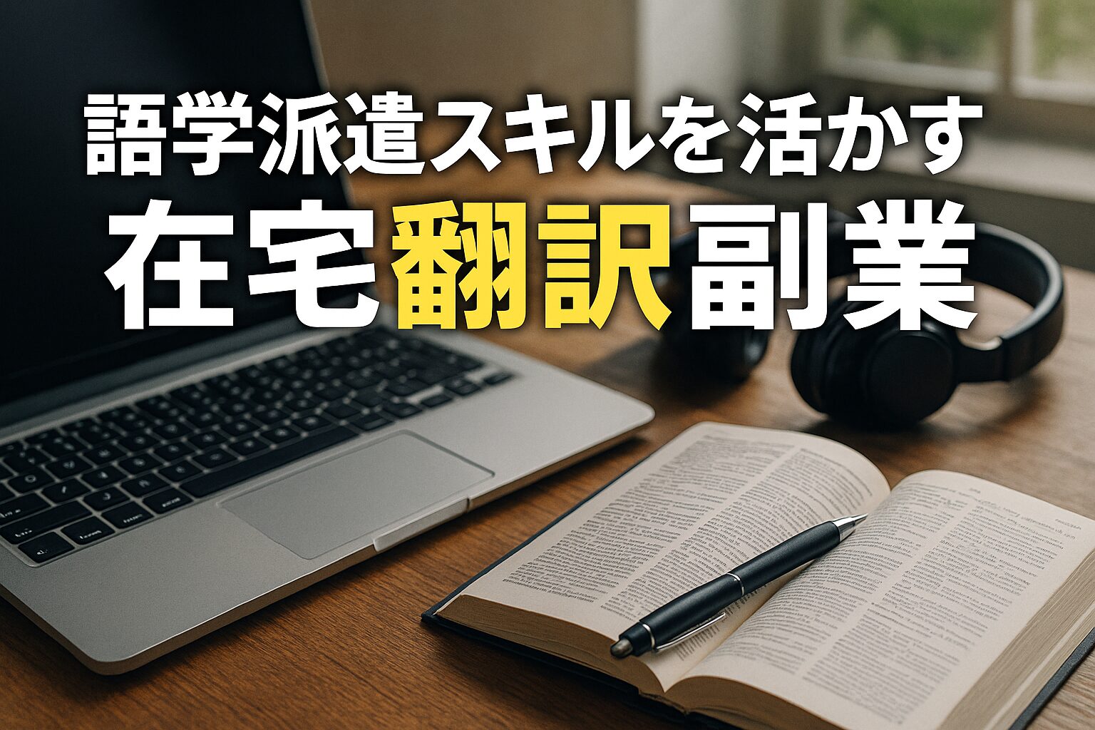 【語学派遣スキル】を活かす「在宅翻訳」副業の始め方|TOEIC何点から稼げる?