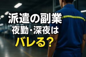 派遣の副業「夜勤」「深夜」はバレる？体力的にきつい？おすすめの仕事と注意点