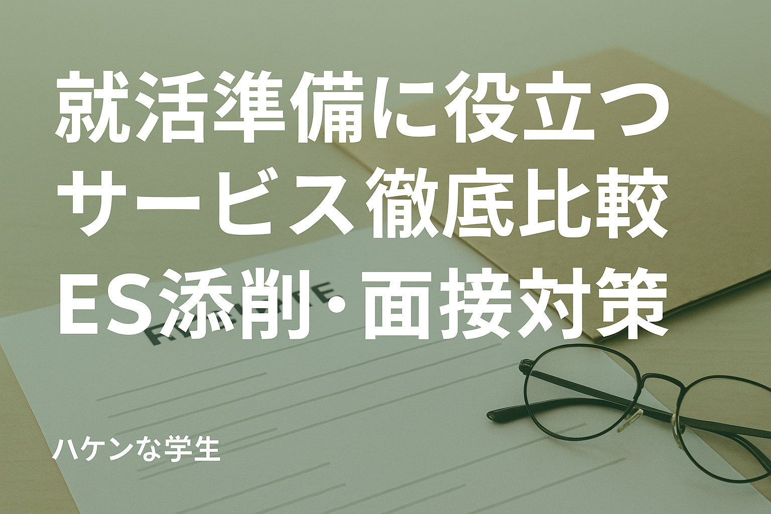 大学生の就活準備に役立つサービス徹底比較【ES添削・面接対策】