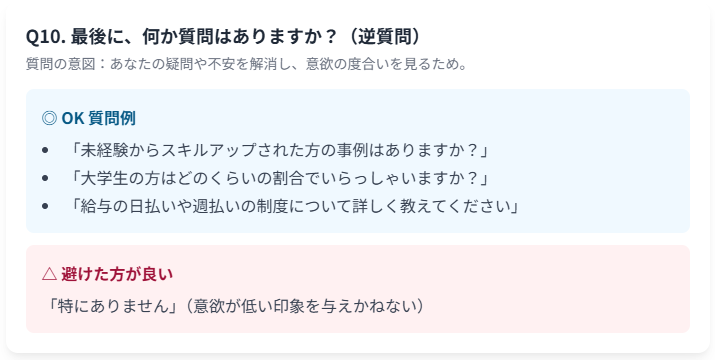 逆質問