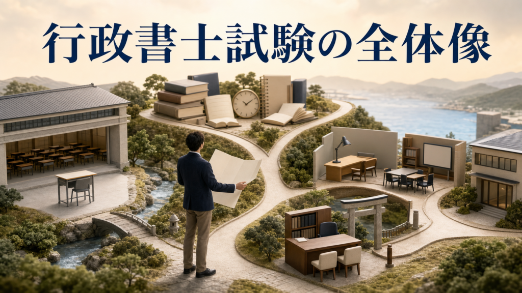 行政書士試験とは？合格率・勉強時間・年収まで全体像を1枚で【2026年最新】
